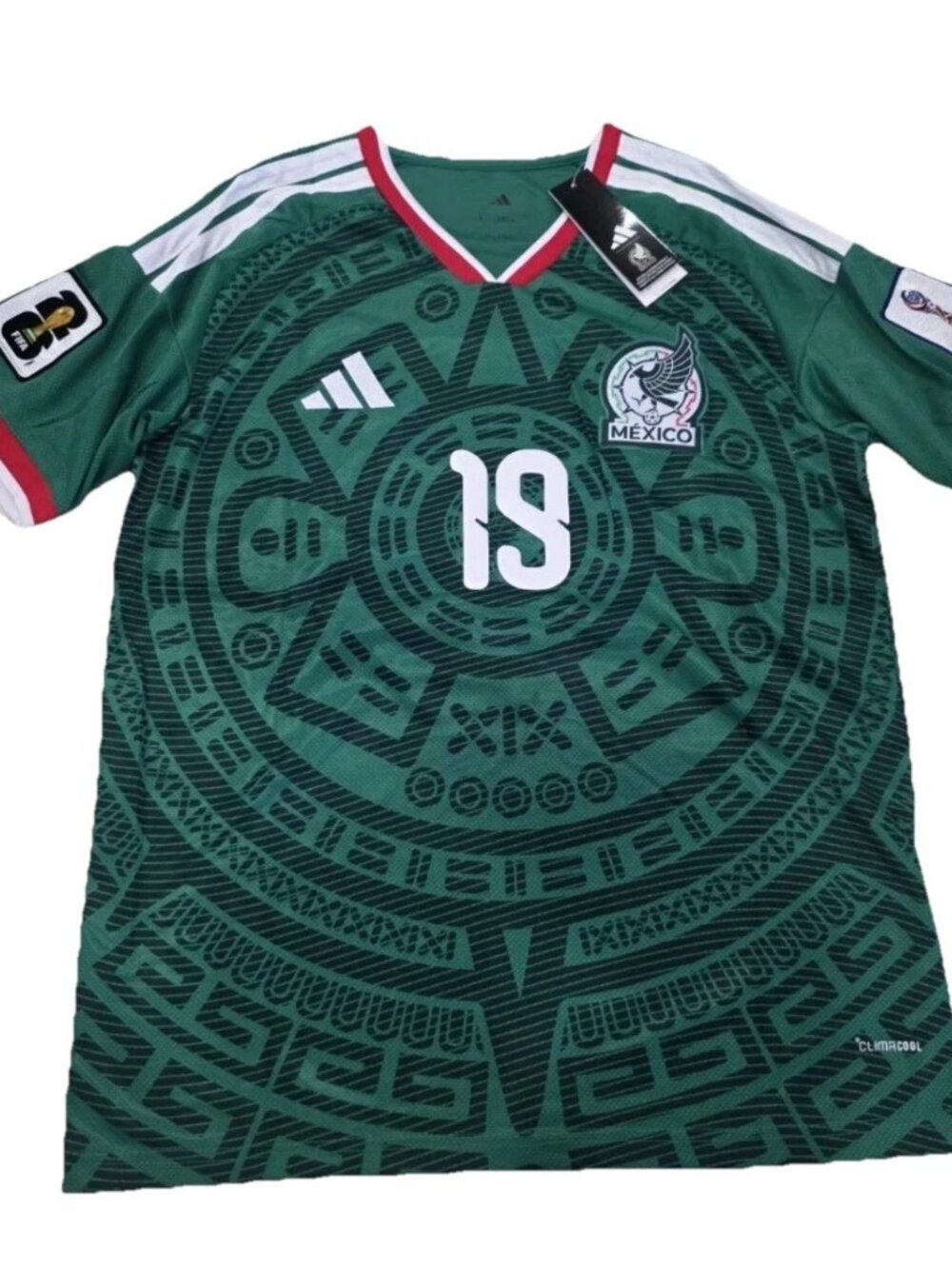 🔥 Gilberto Mora 🔥 #19 Mexico Soccer Jersey With WC 2026 Patches Men’s LG